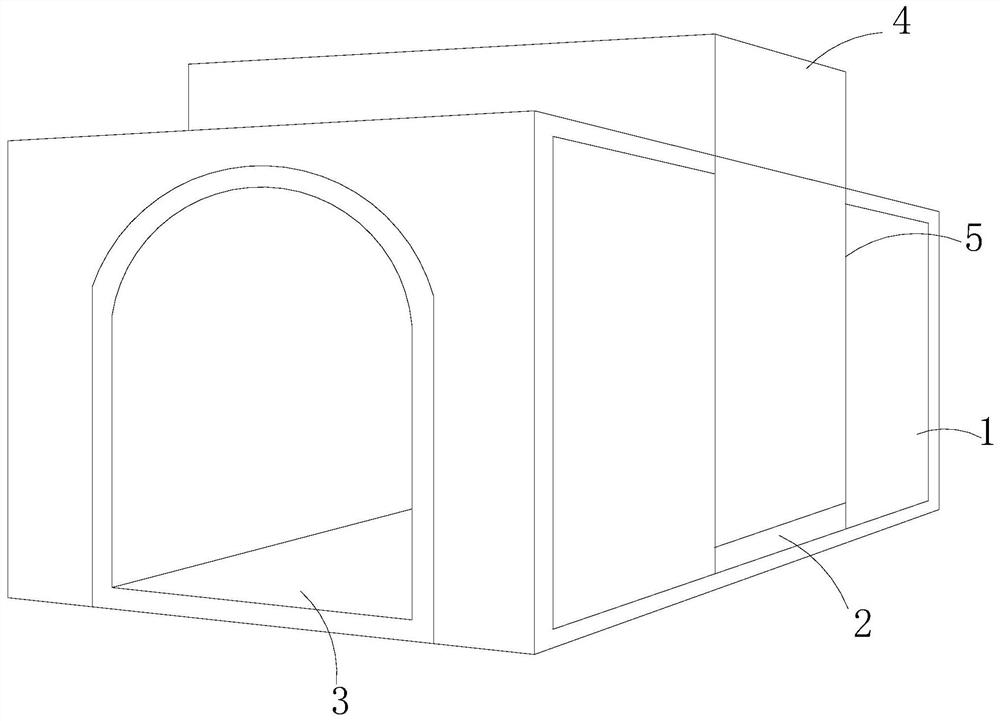 A tunnel kiln utilizing waste heat treatment of organic waste