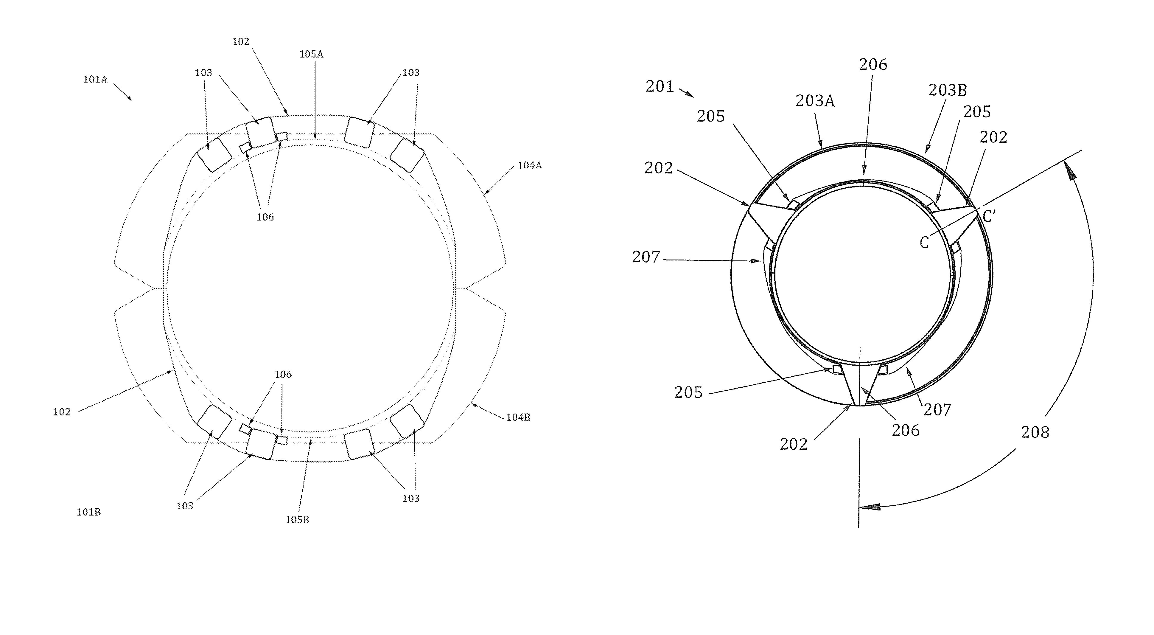 Spring systems for vortex suppression devices