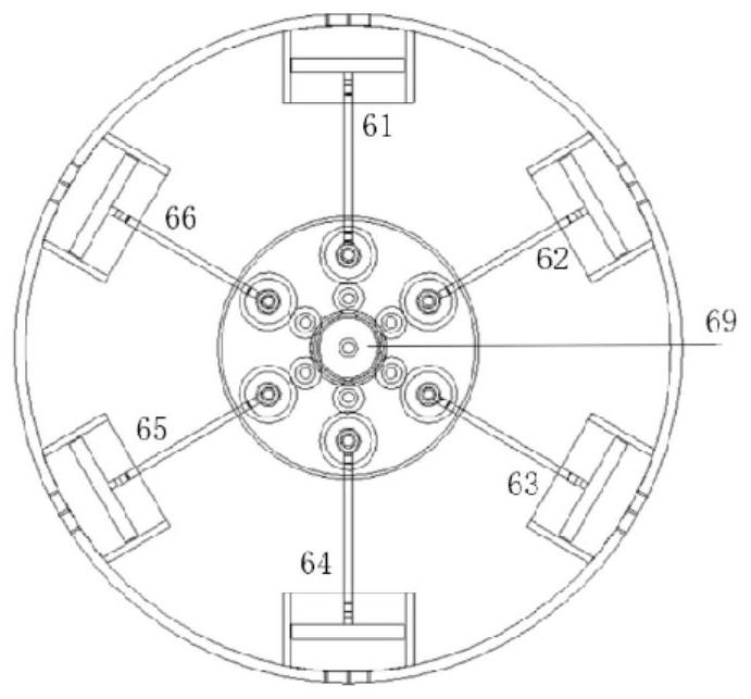 Umbrella rib type underwater vehicle depth and posture adjusting device and control method thereof