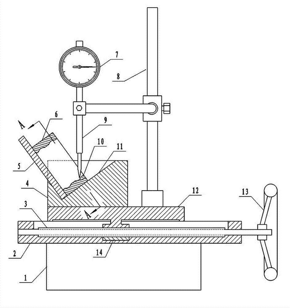 Bearing ball installing groove detector