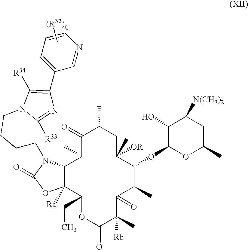 Pyridyl substituted ketolide antibiotics