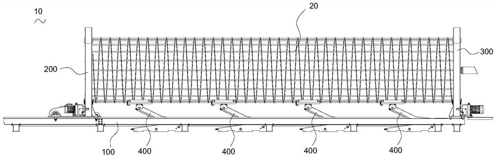 Reinforcement cage supporting device and reinforcement cage seam welder