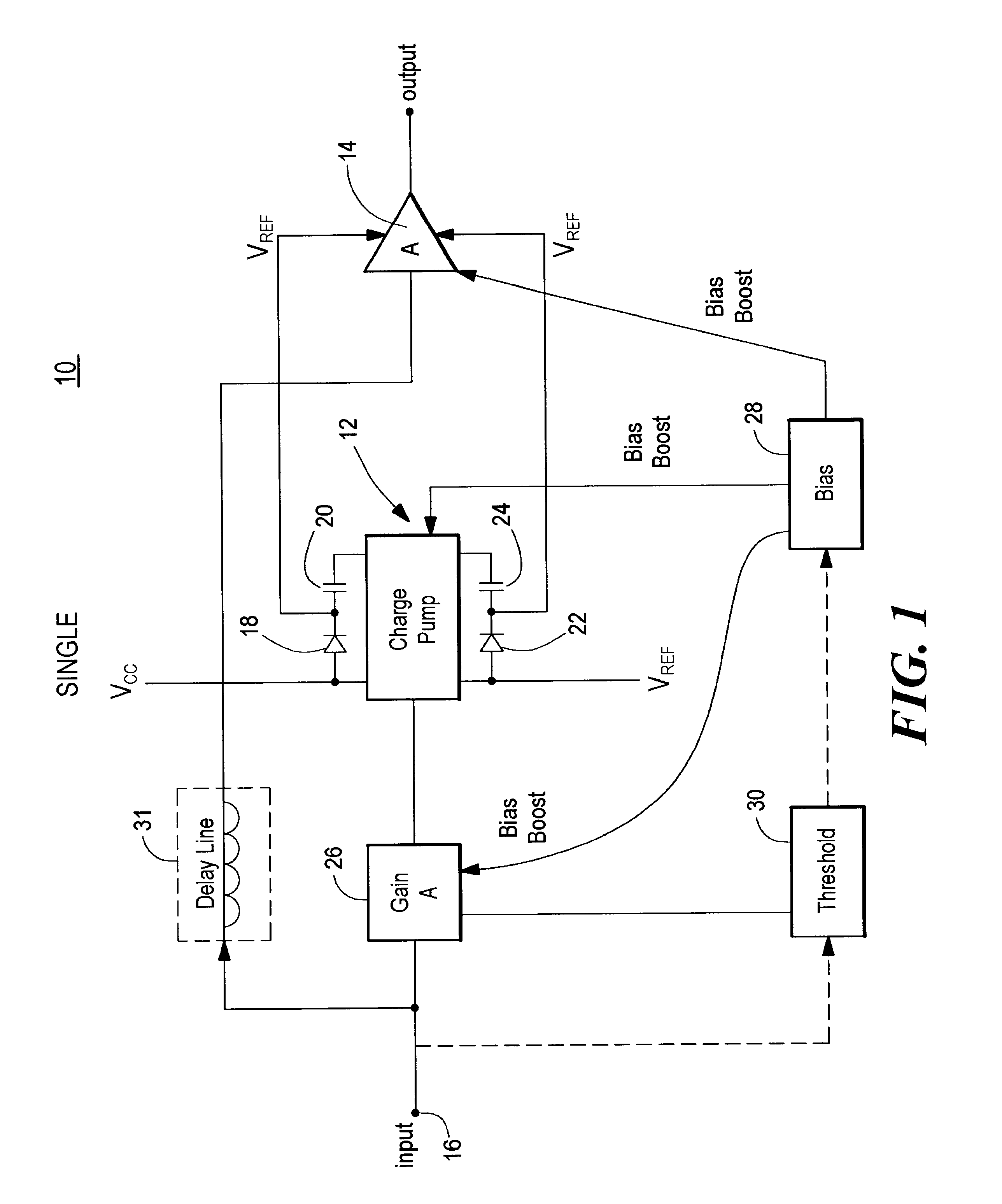 Amplifier system with on-demand power supply boost