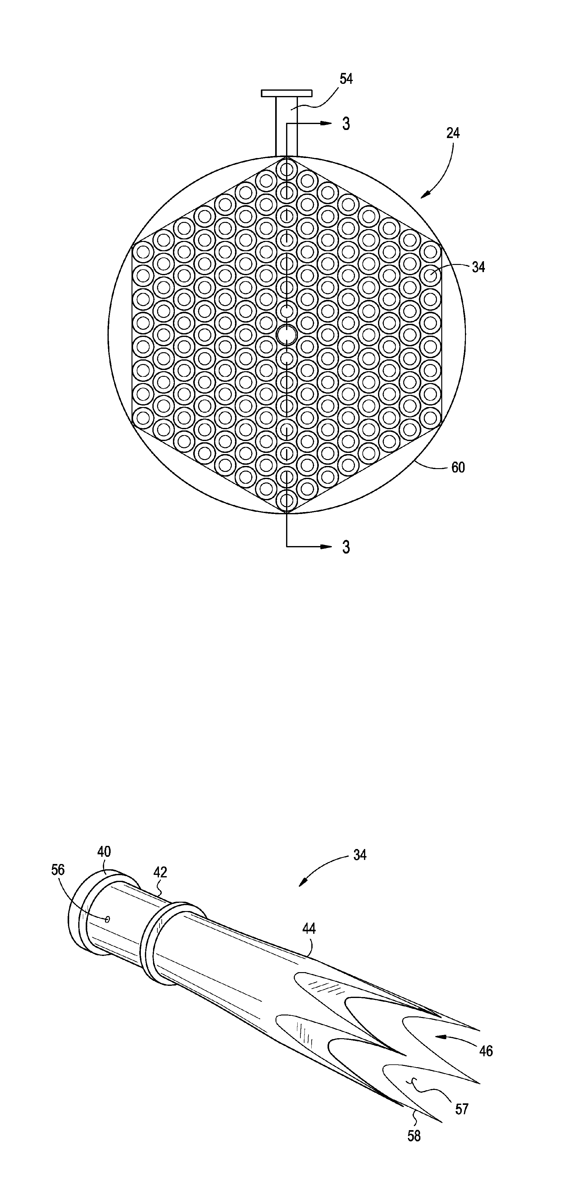 Multiple venture tube gas fuel injector for a combustor