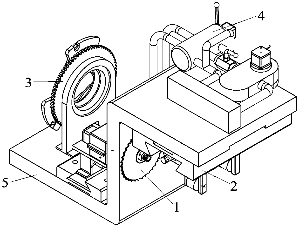 A metal pipe cutting device