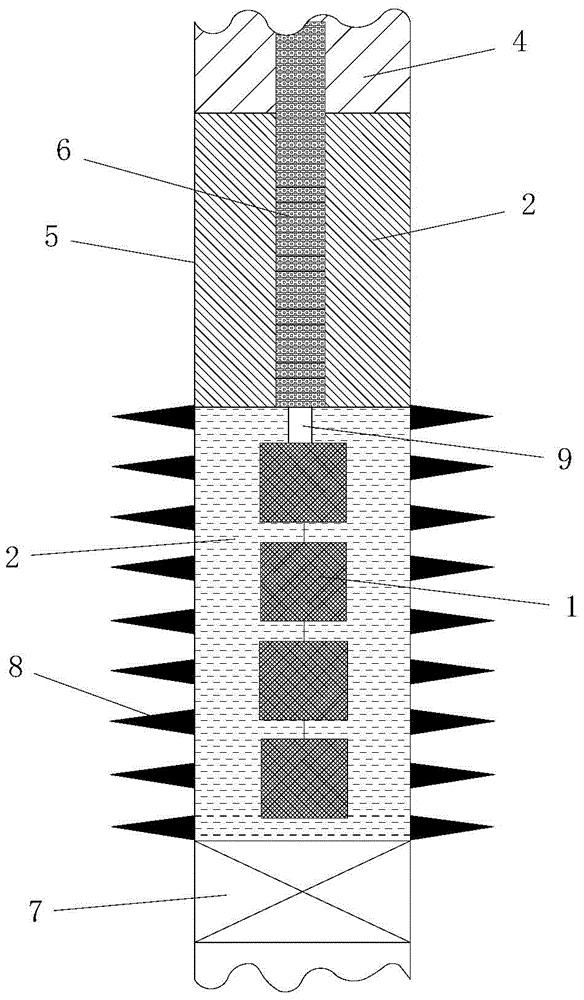 Method capable of preventing pre-existing cracks against closure by adoption of high-energy gas fracture