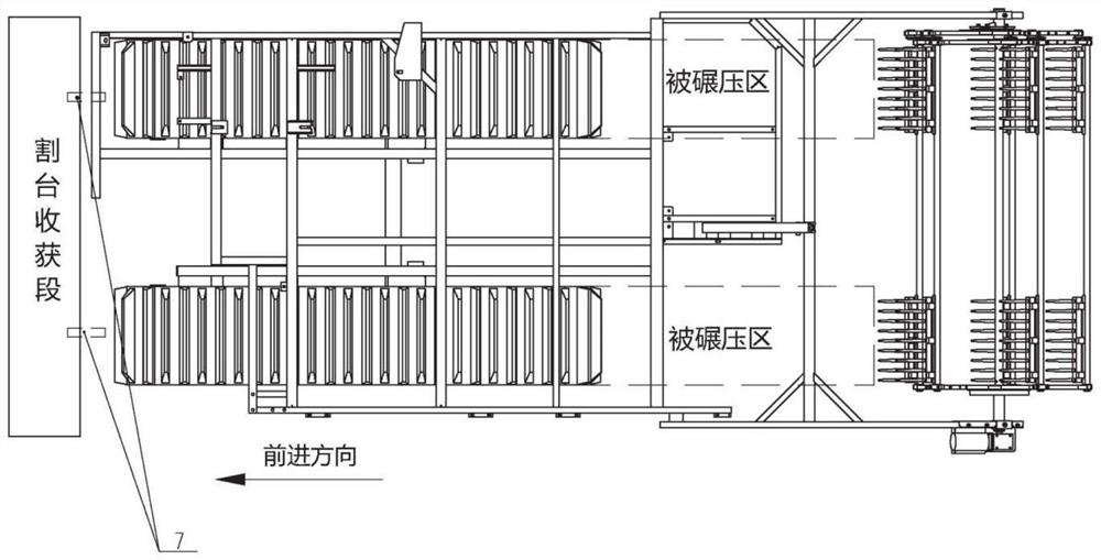 Self-adaptive regulation and control system and method for ratooning rice stubble cutting height and stubble supporting operation