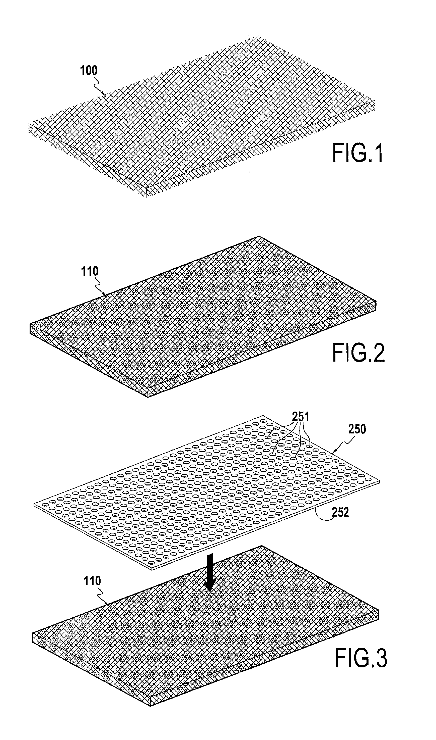 Process for manufacturing a multiperforated composite part