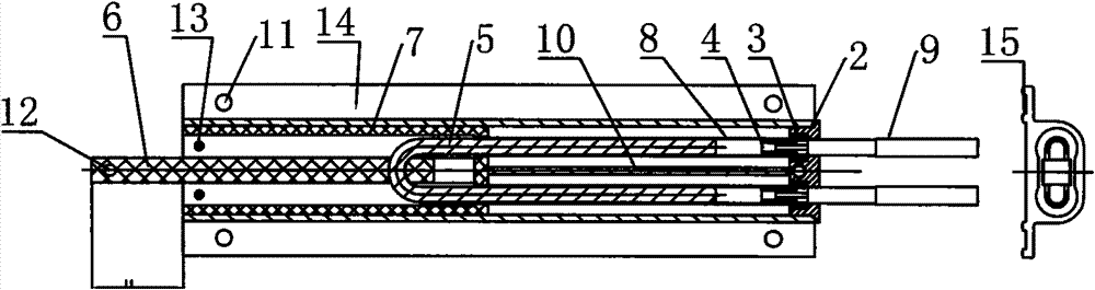 Integral coaxial line phase shifter