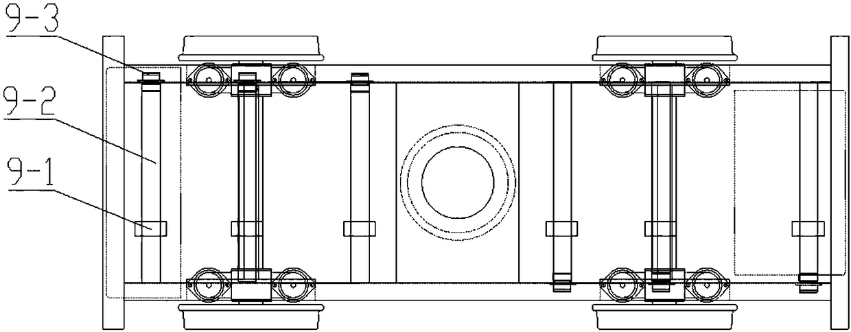 Method for ascending and descending intelligent multi-functional driving platform for railways on track