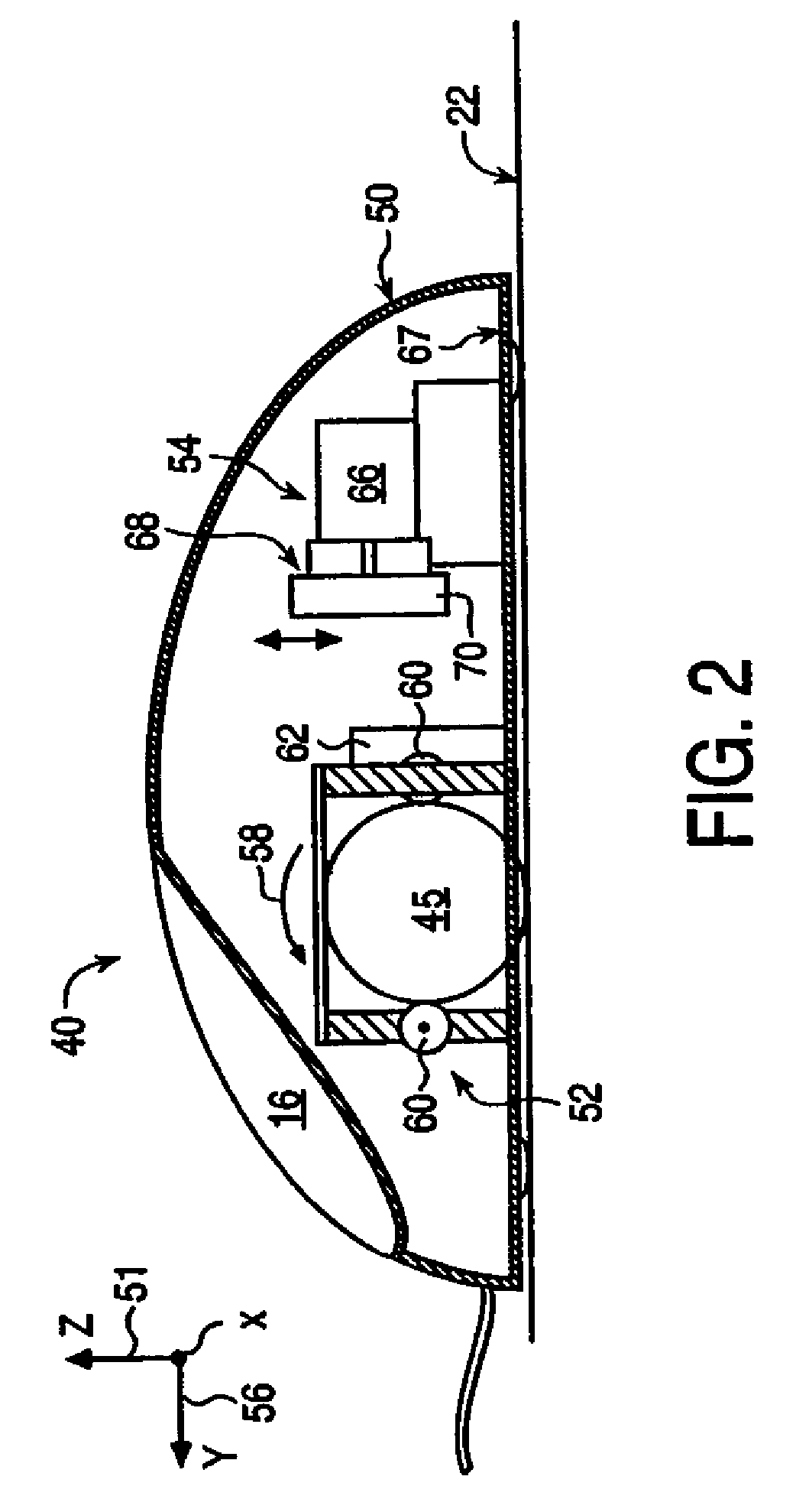 Haptic interface device and actuator assembly providing linear haptic sensations