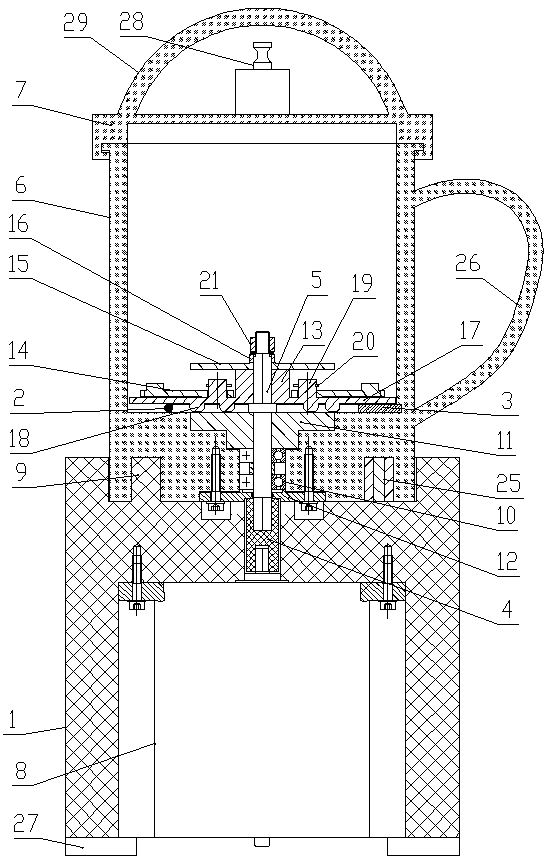 Four-level food grinding smashing high speed blender