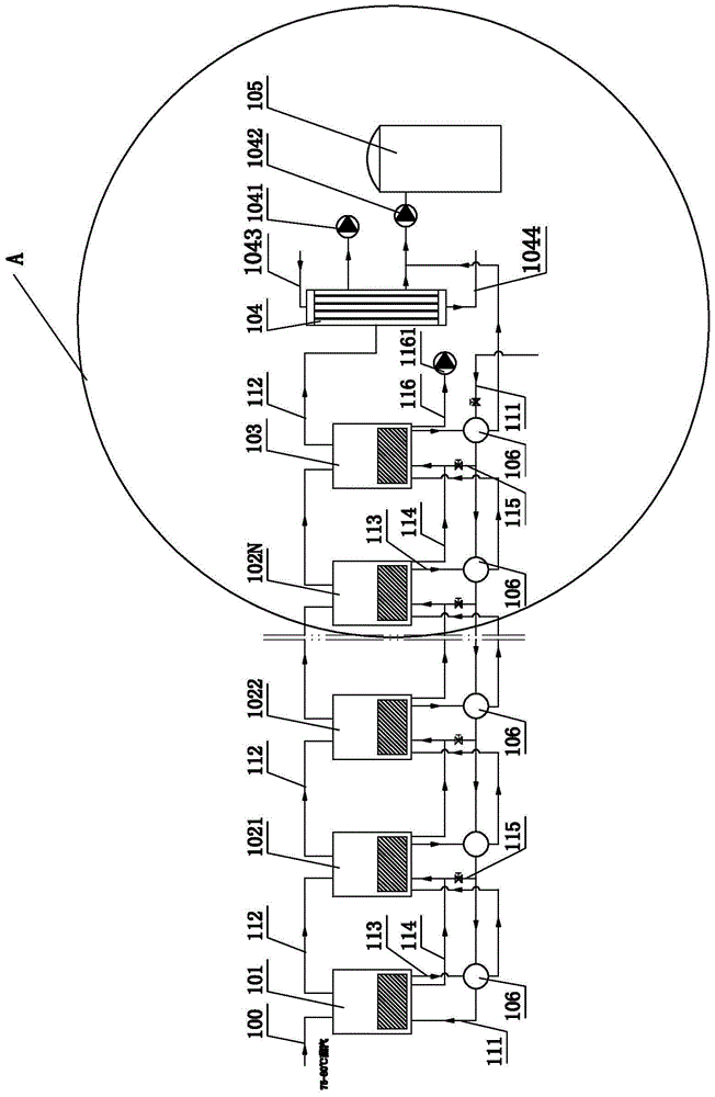 Industrial waste heat low-temperature multi-effect seawater desalination system and seawater desalination method