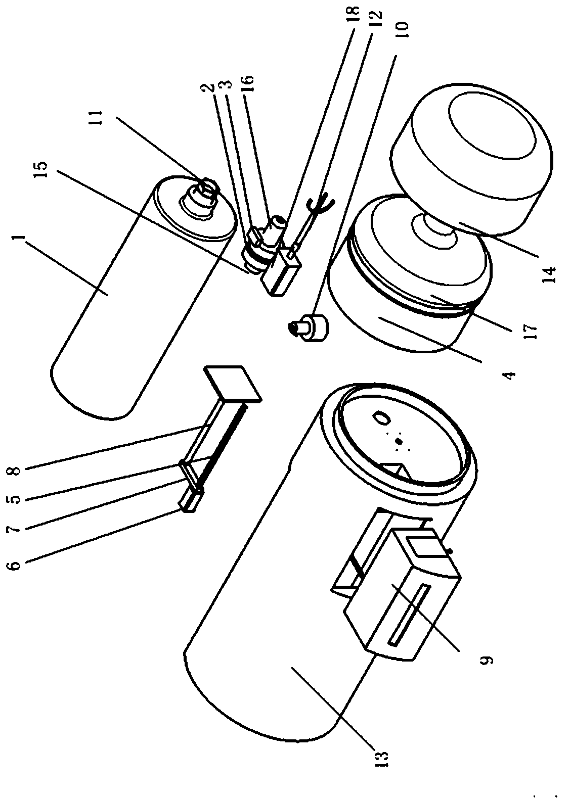 Portable automatic milk powder dissolving apparatus and method for applying same