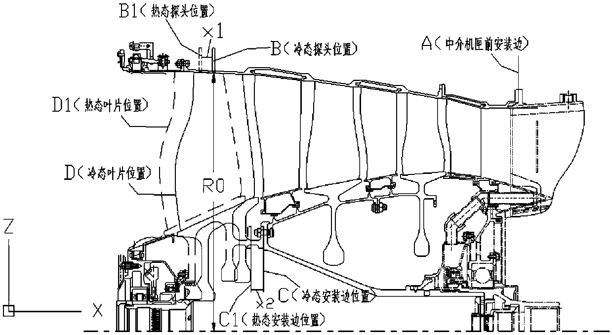 Method for converting non-contact vibration stress measurement value of blade