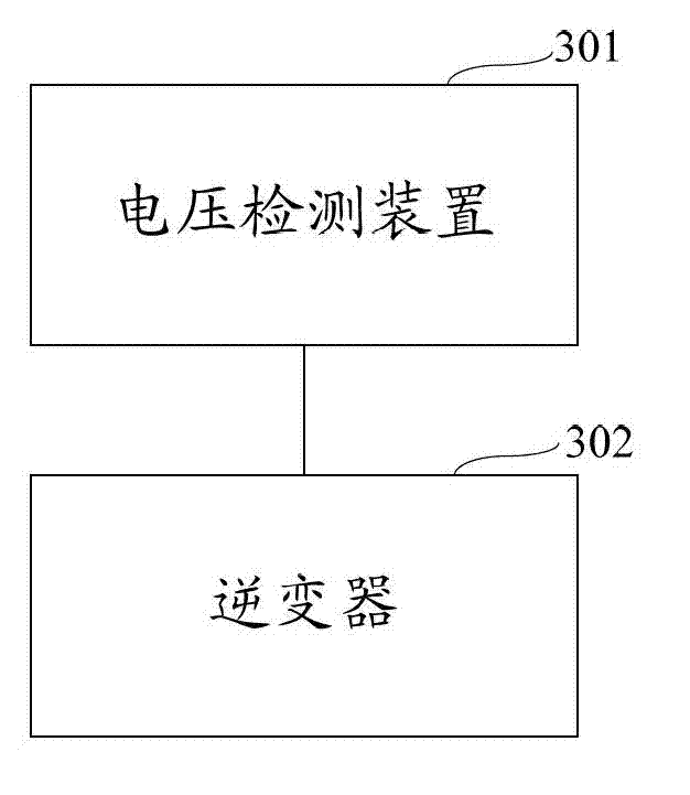 Voltage detection device and power supply system of electric locomotive