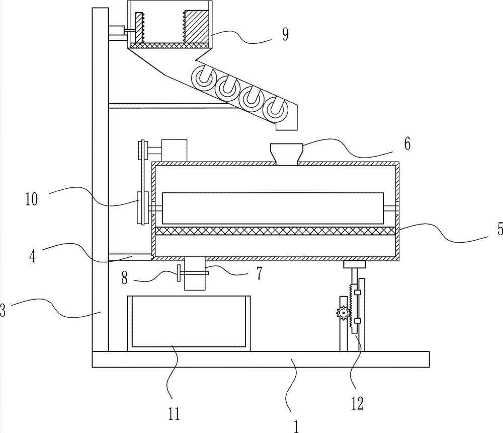 Efficient plastic grinding device for manufacturing of electronic product shell