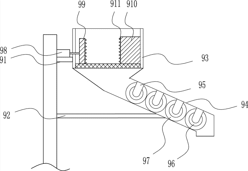 Efficient plastic grinding device for manufacturing of electronic product shell