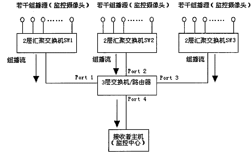 Method and apparatus for static forwarding multicast data