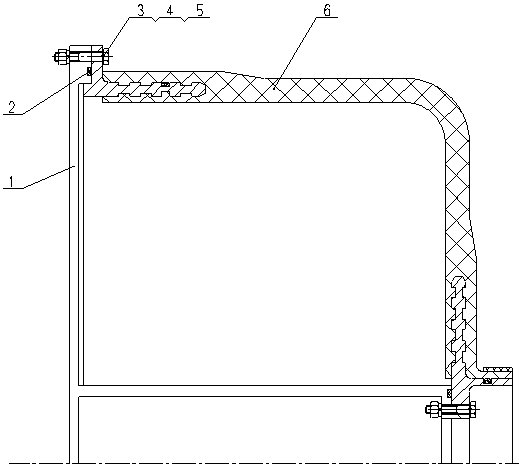 Composite material structural part with metal flange and preparation method thereof