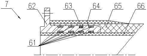 Composite material structural part with metal flange and preparation method thereof