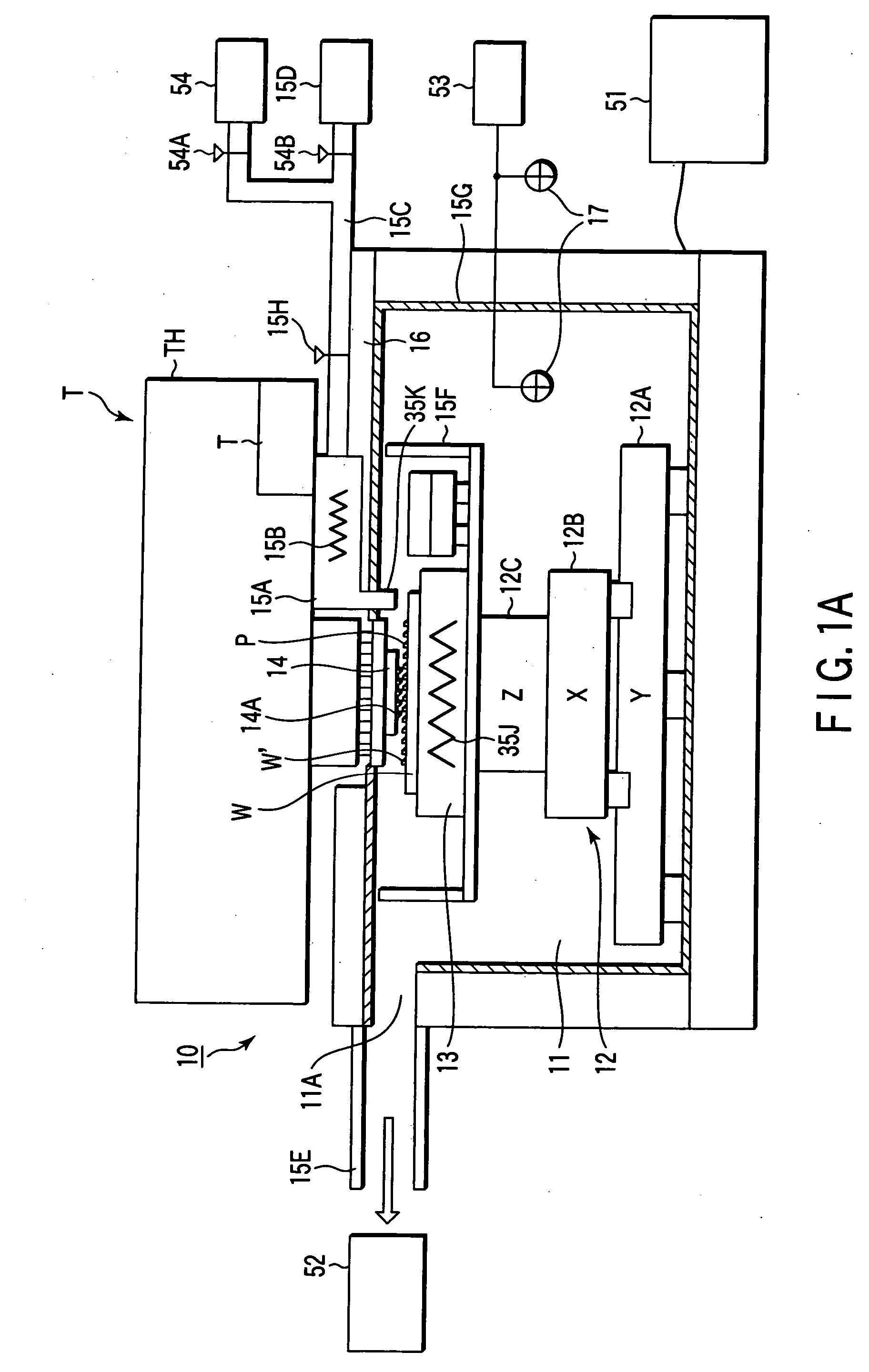 Probe method, prober, and electrode reducing/plasma-etching processing mechanism