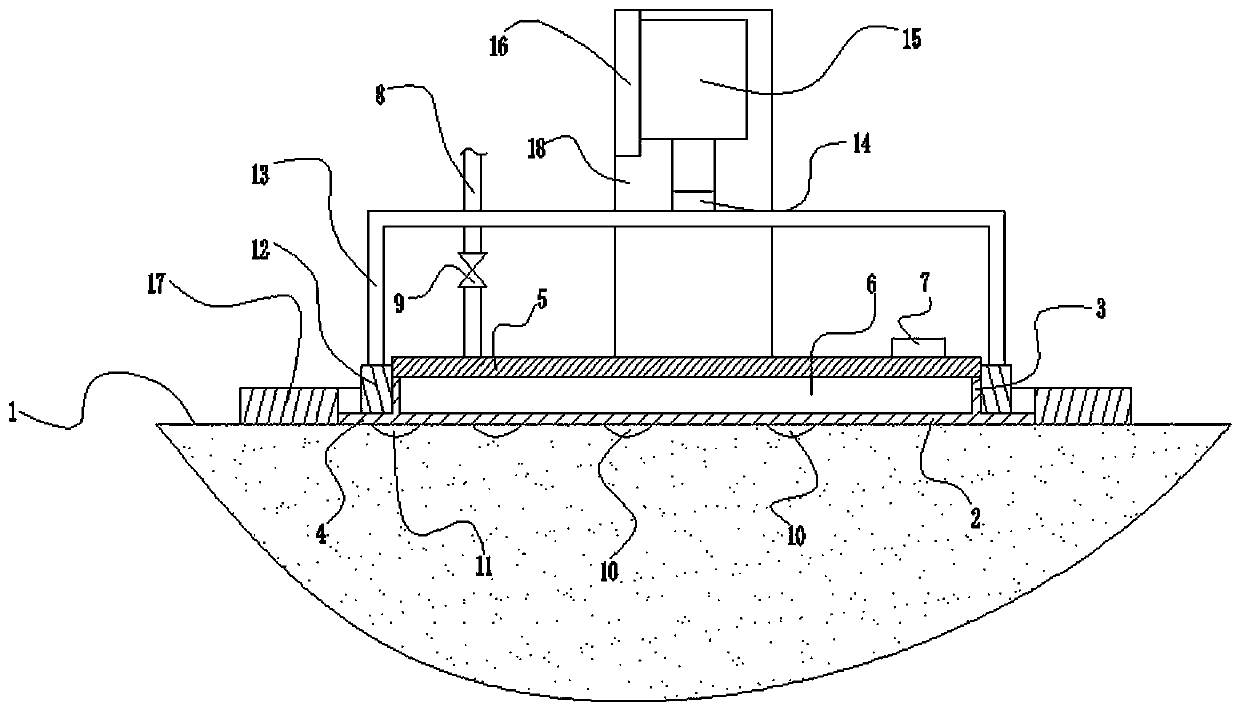 Pavement structure depth detection device