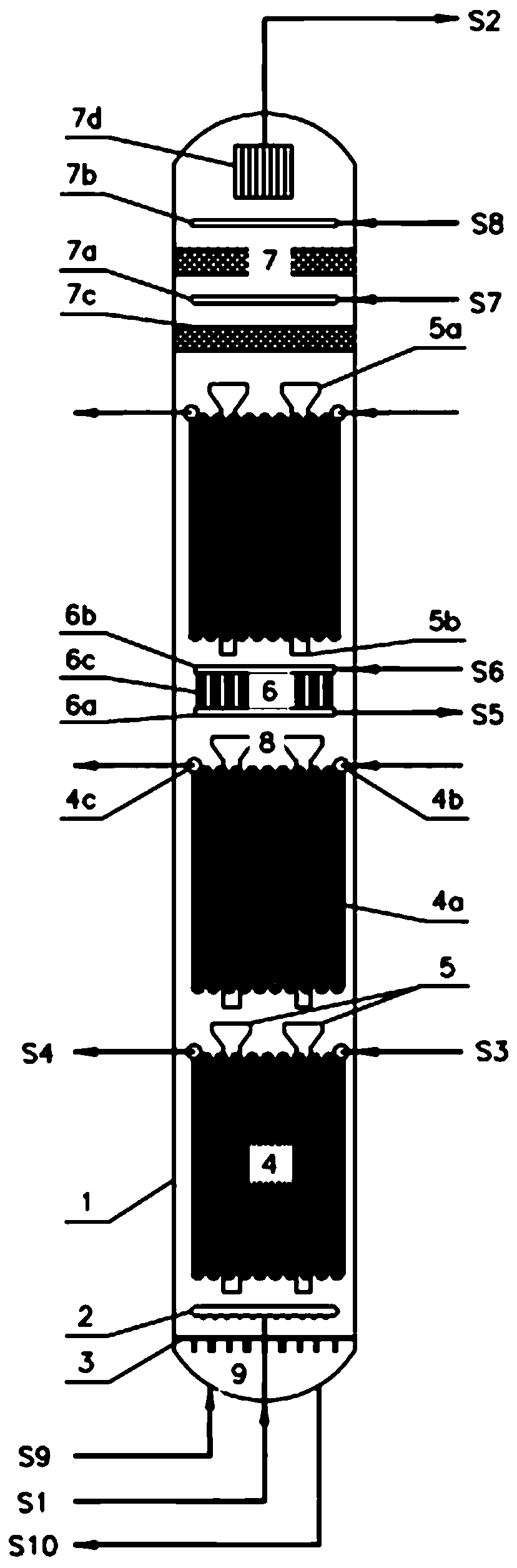 Slurry bed reactor and reaction system used for Fischer-Tropsch synthesis