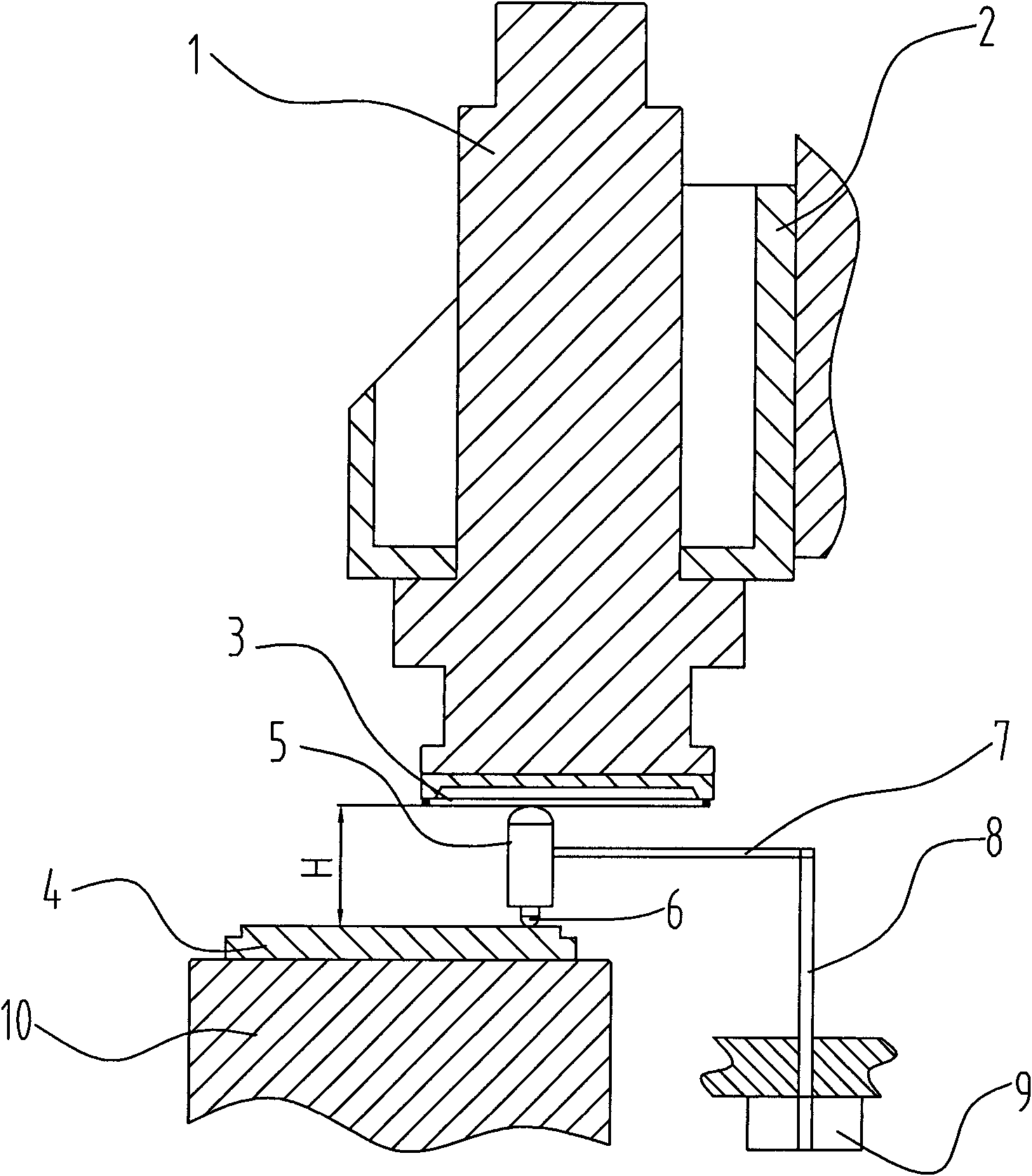 Tool setter of sharpening grinding wheel of semiconductor wafer