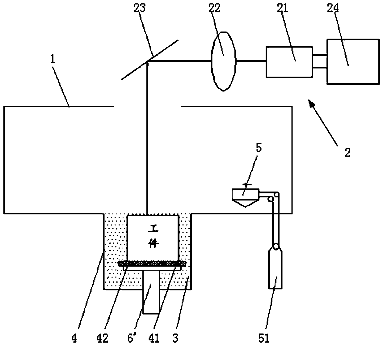 3D printing device for powder material light-curing bonding and printing method