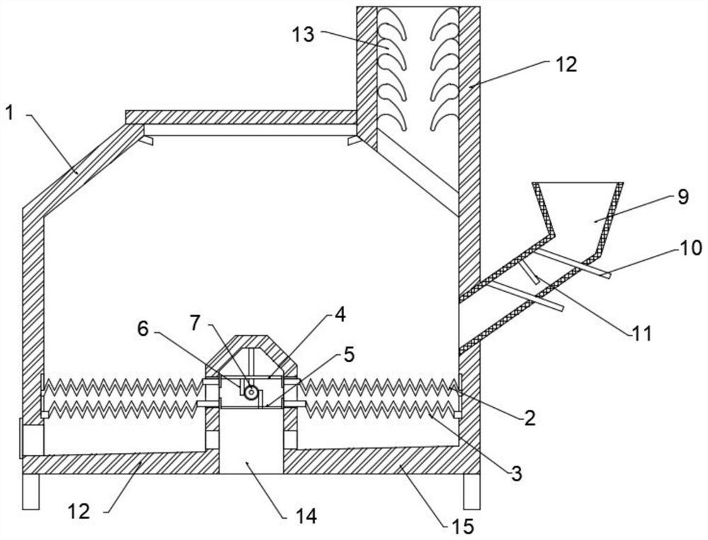 Heating device for winter construction of construction project and using method