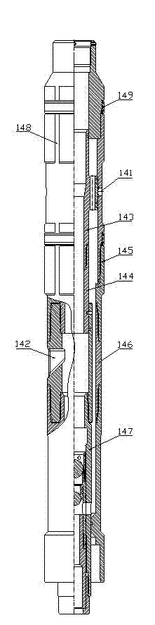 Open hole gravel packing tool and open hole gravel packing method for horizontal well