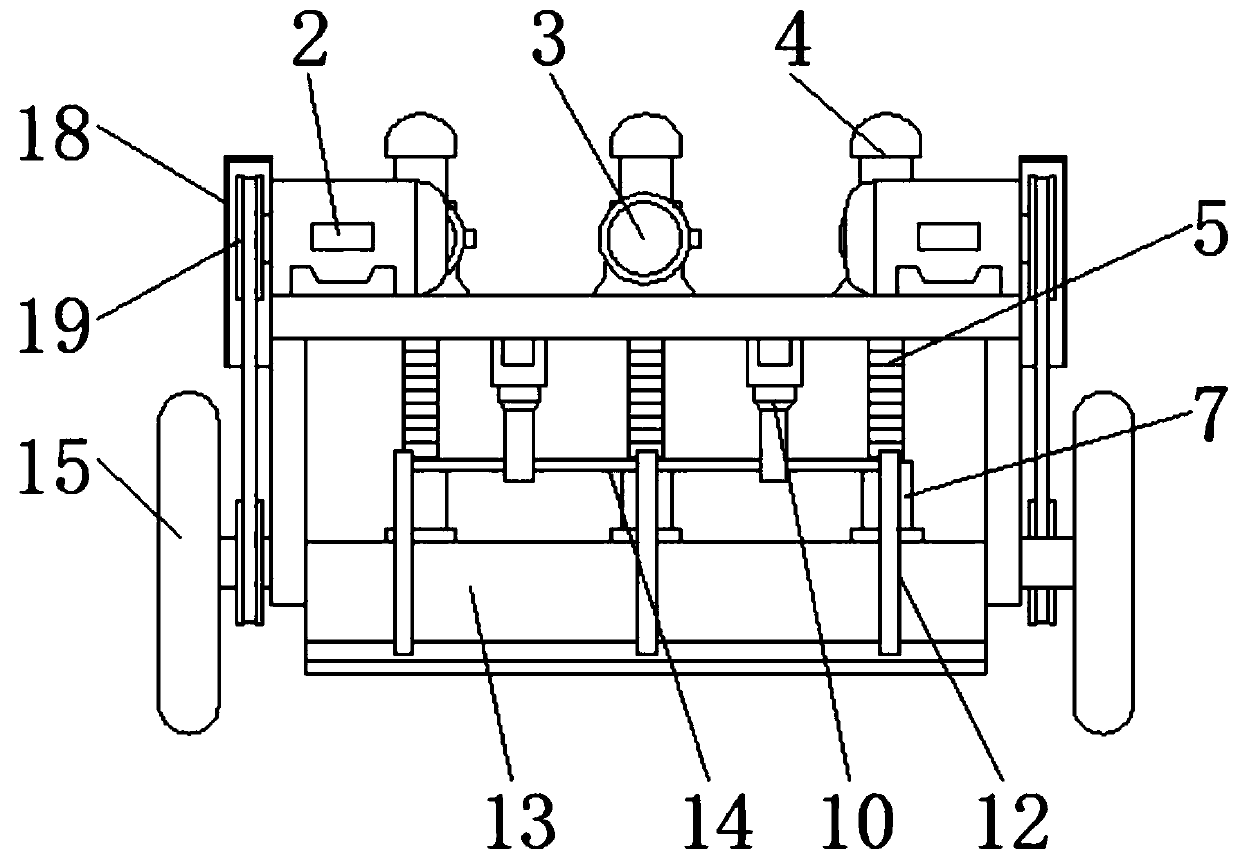 Leveling device for concrete paving