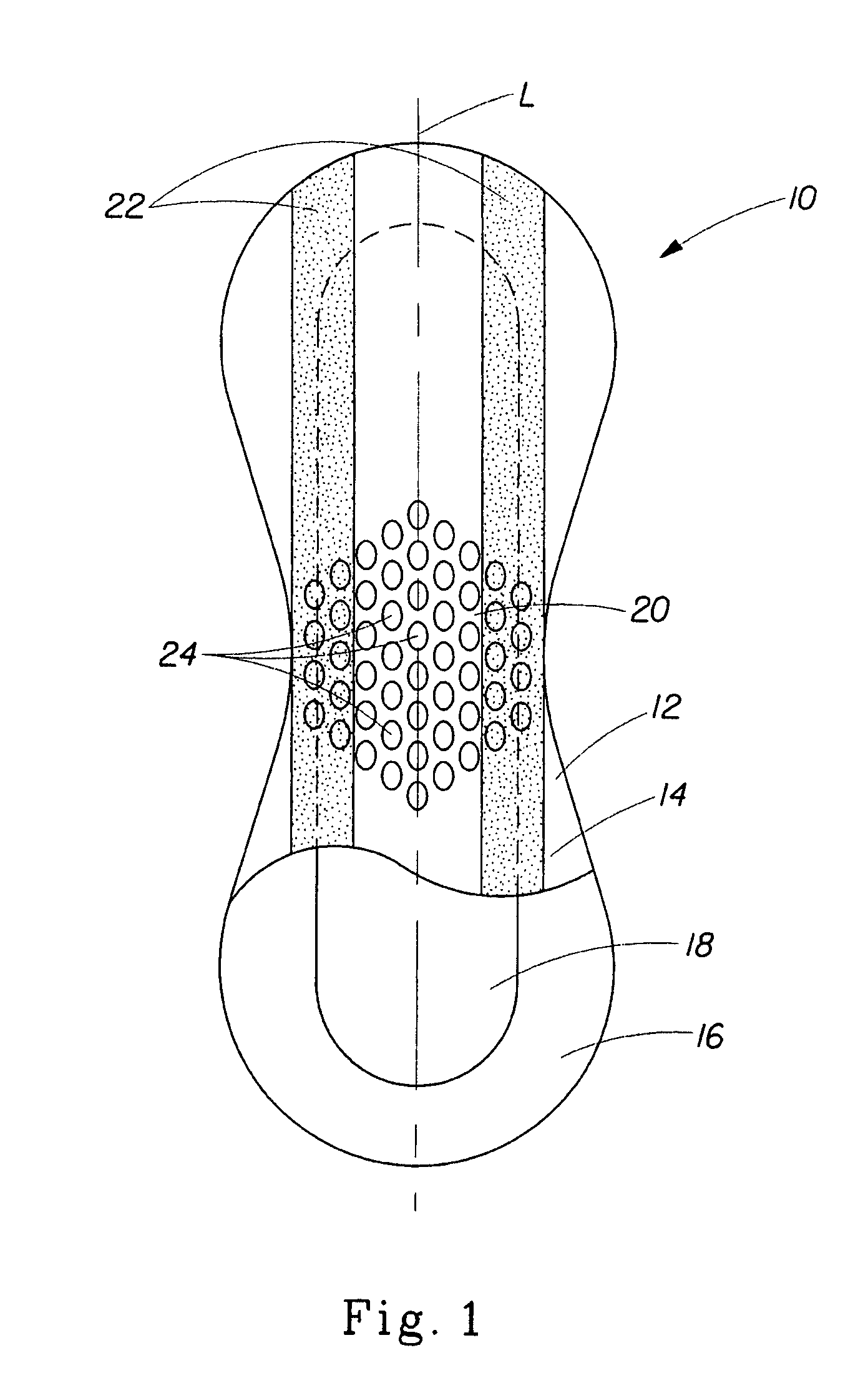 Sanitary napkins capable of taking complex three-dimensional shape in use