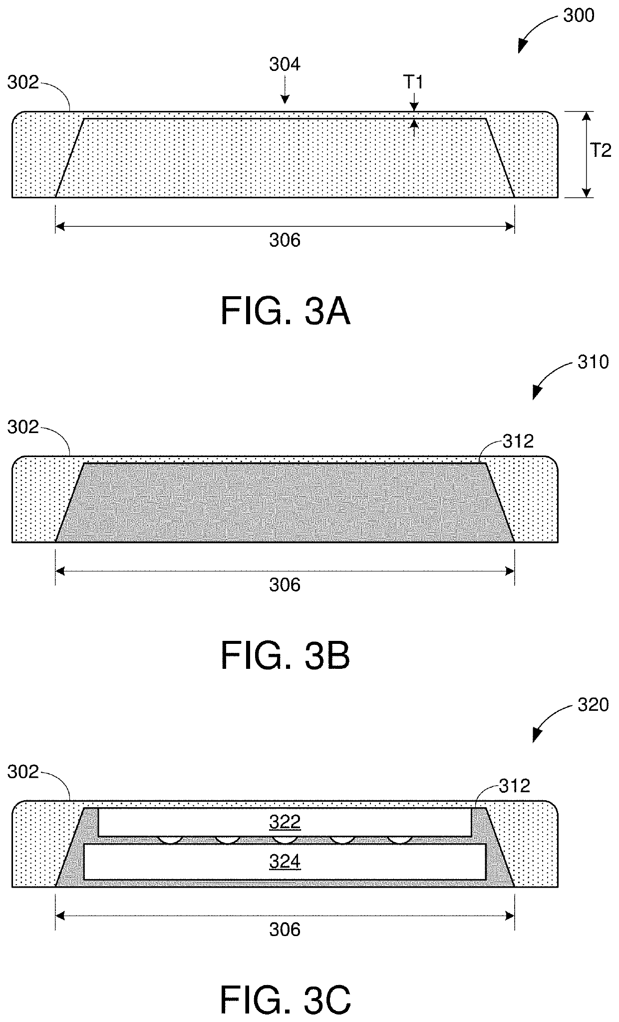 Fingerprint sensor housing with non-uniform thickness