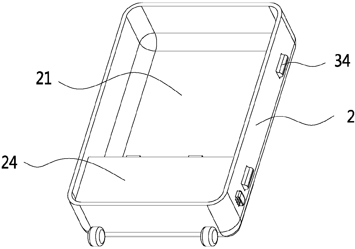 Dry and wet article separating luggage case