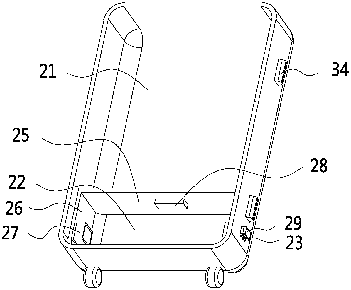 Dry and wet article separating luggage case