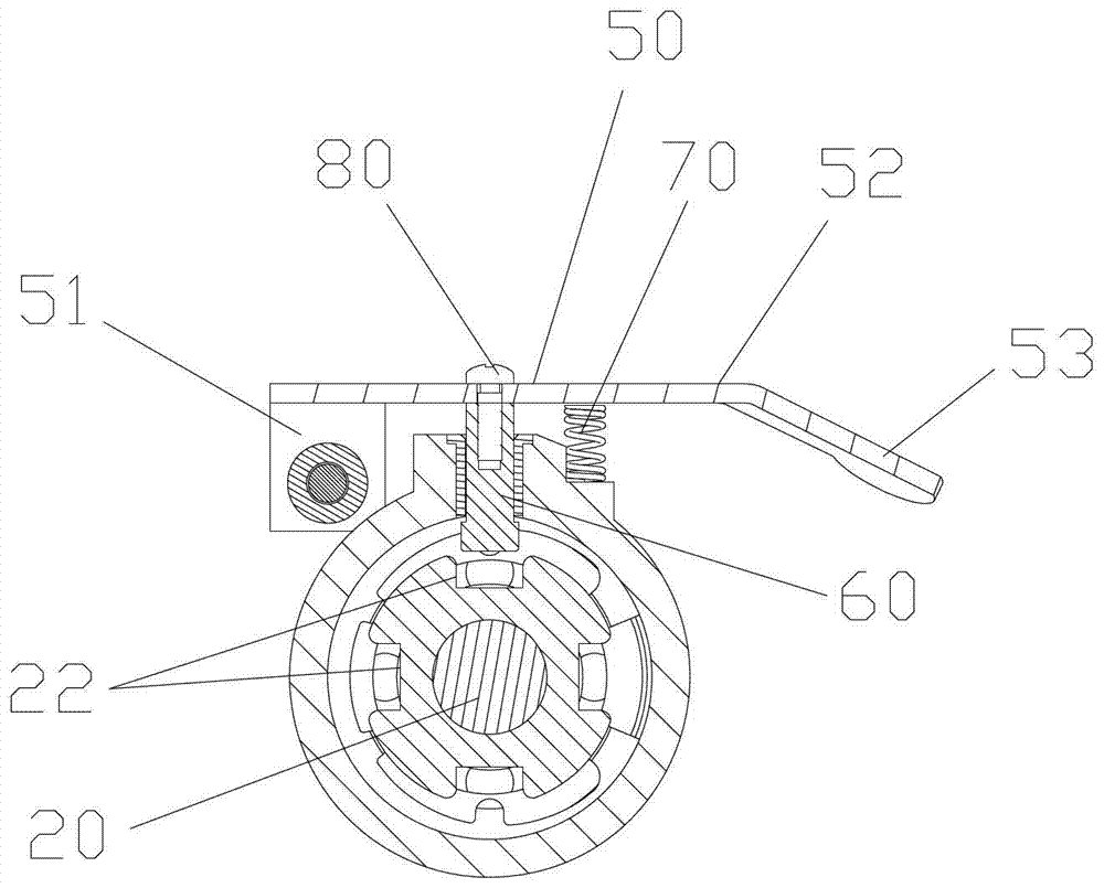 Angle grinders with push-rod stop mechanism