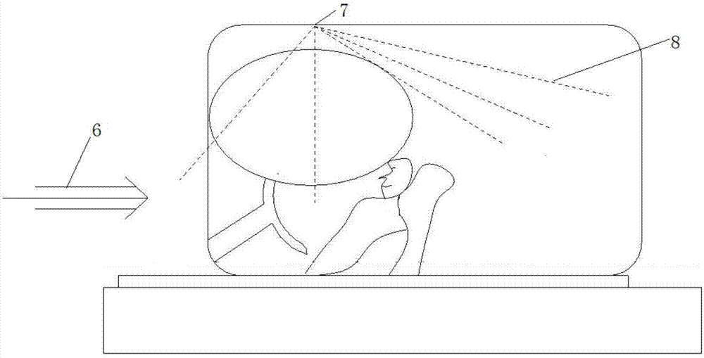 Vertical pressing type automotive airbag