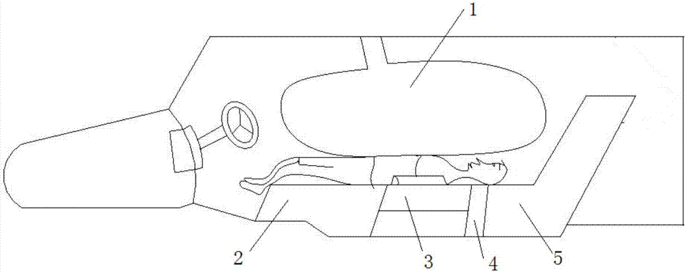 Vertical pressing type automotive airbag