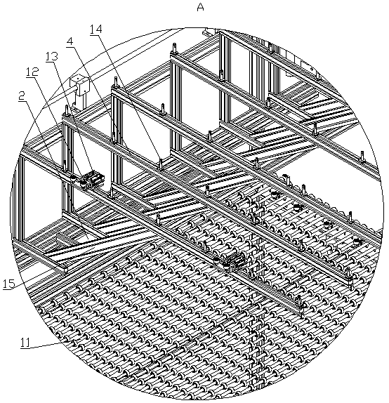 Glass substrate carrying and conveying device