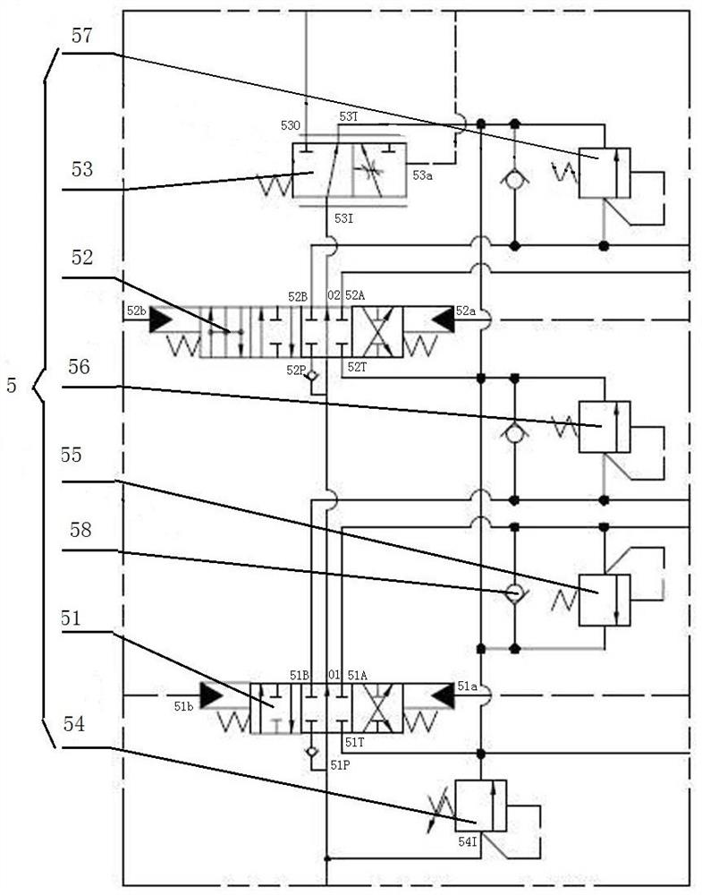 Loader working hydraulic system