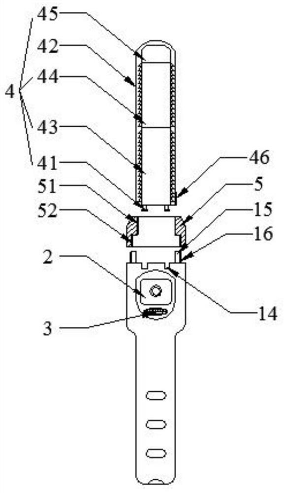 Portable alcohol measuring instrument