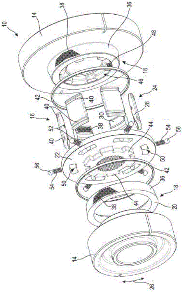 Embedded teeth joint used for automobile transmission