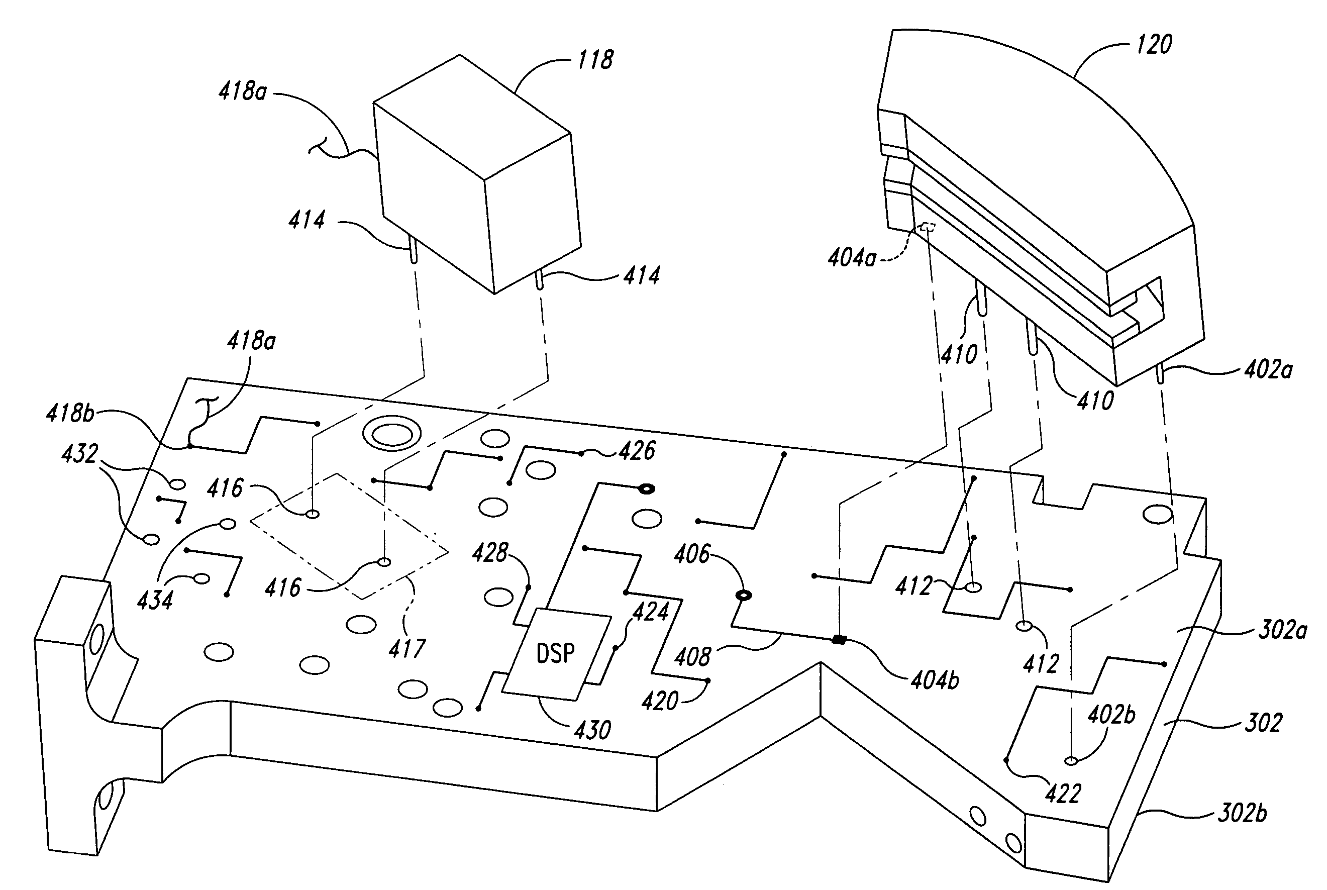 Optical bench for a mass spectrometer system