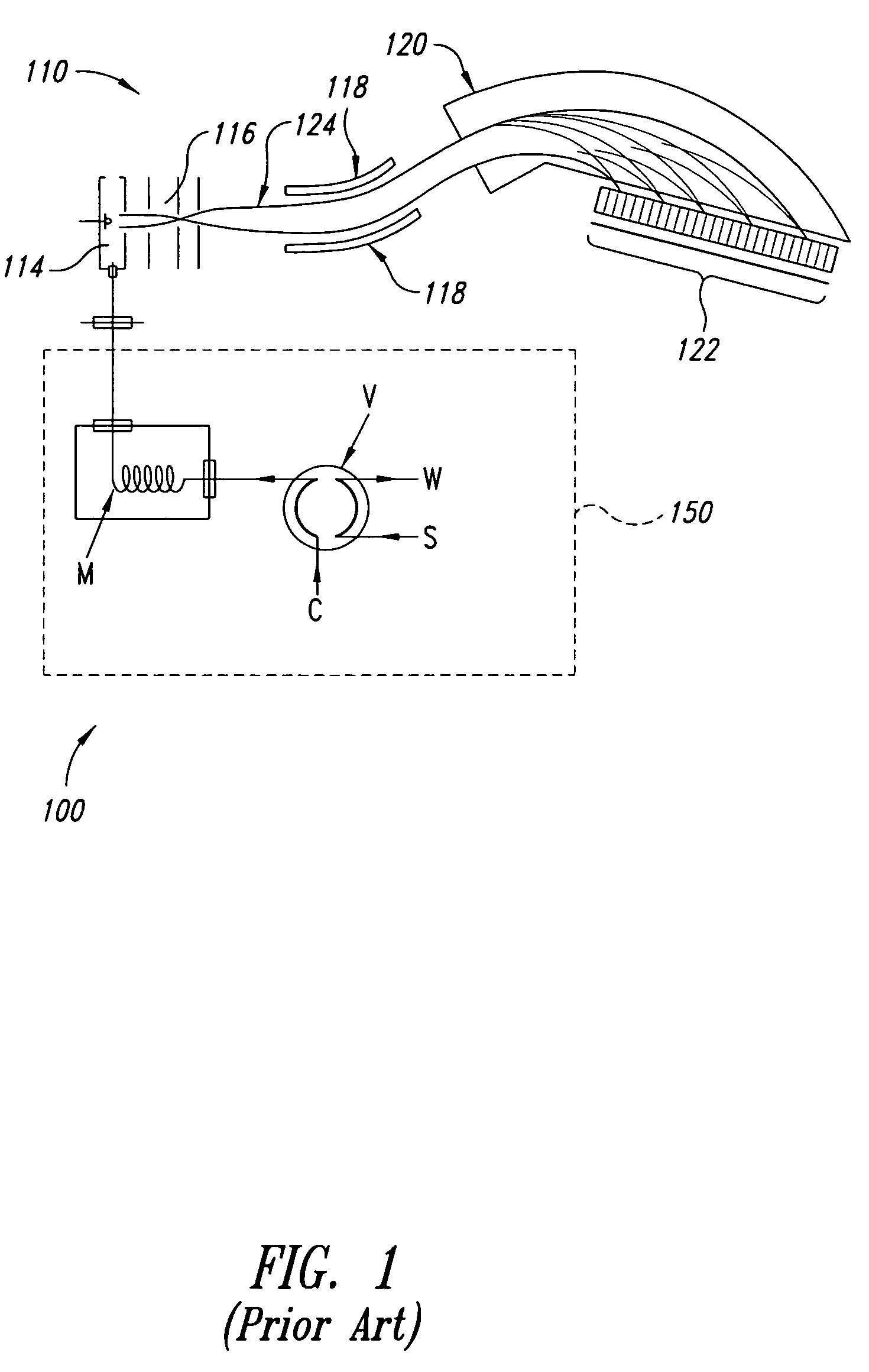 Optical bench for a mass spectrometer system