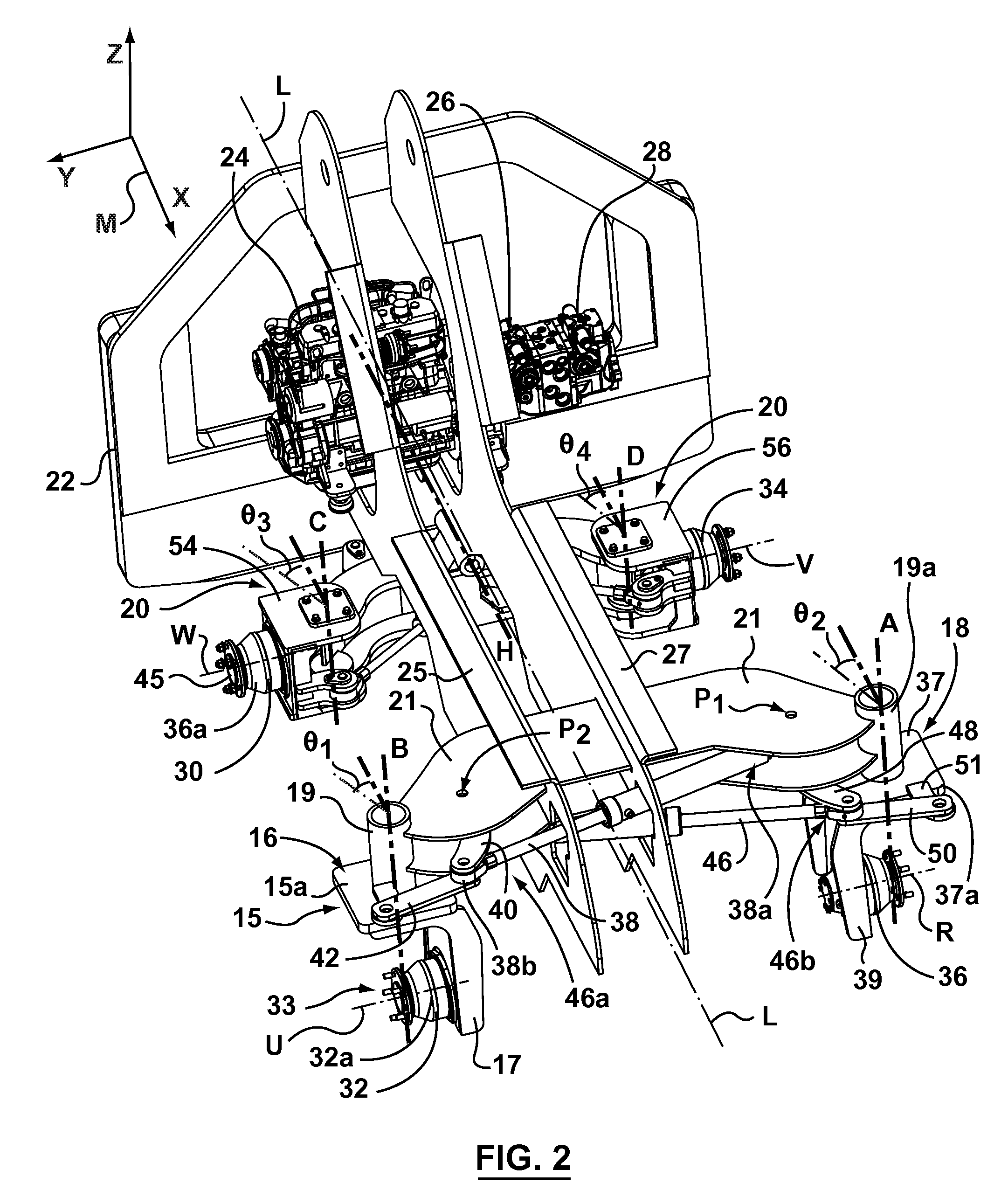 Compact construction vehicle with improved mobility