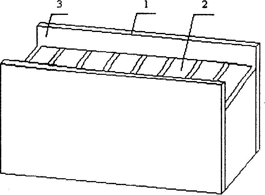 Ribbed grid-like reinforced concrete shear wall and making method thereof