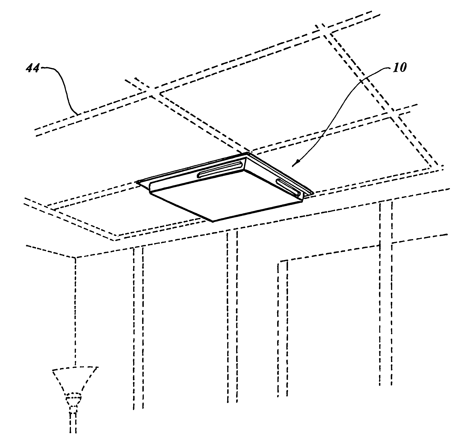 Ceiling vent air diverter