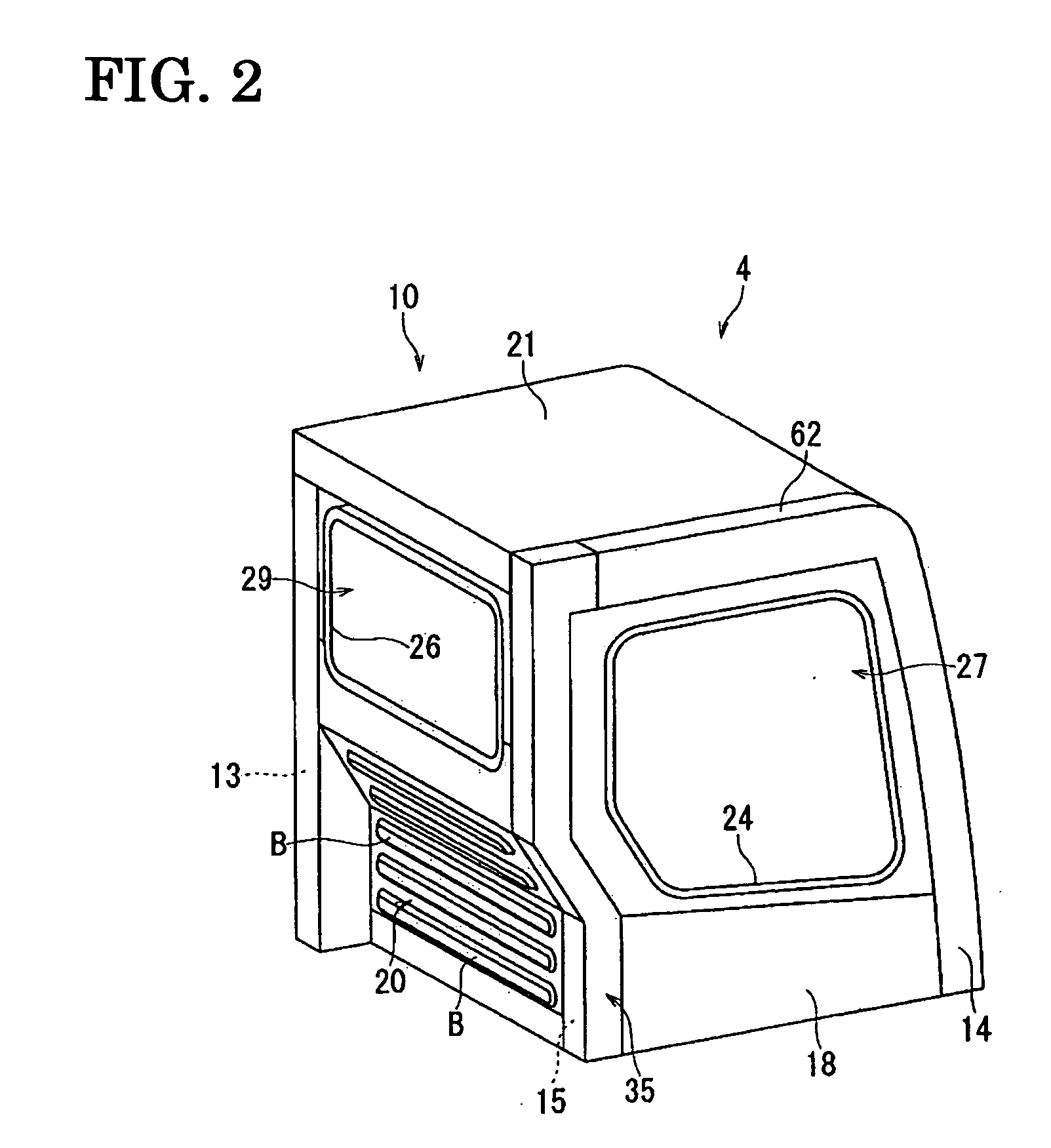 Cab for construction machinery